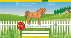 Desktop Screenshot of mystable.co.uk