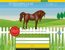 Tablet Screenshot of mystable.co.uk